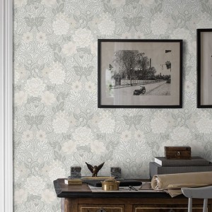 Papeldecor|Papier peint abstrait tons bleus, verts et jaune|Papier Peint