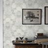 Borastapeter|Wallpaper grey floral dahlias|Scandinavian
