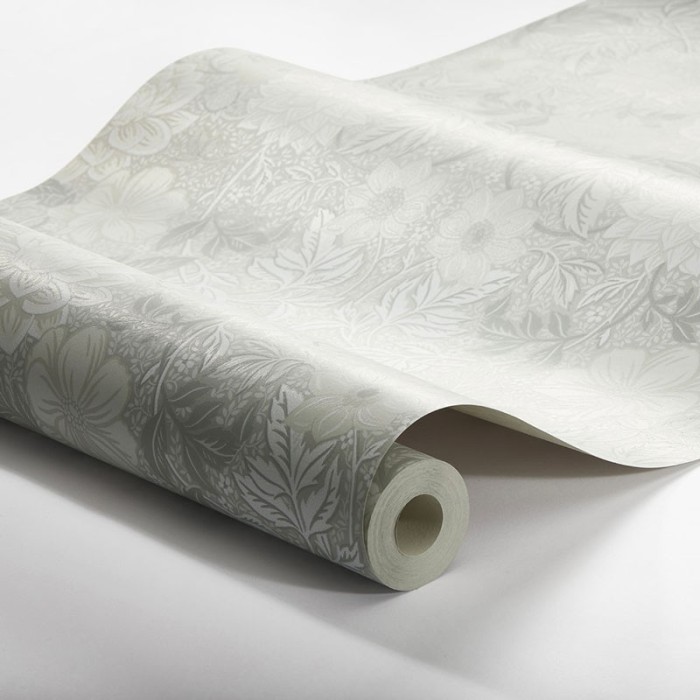 Borastapeter|Papier peint floral dahlias gris|Scandinave