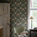 Borastapeter|Wallpaper black floral dahlias|Scandinavian