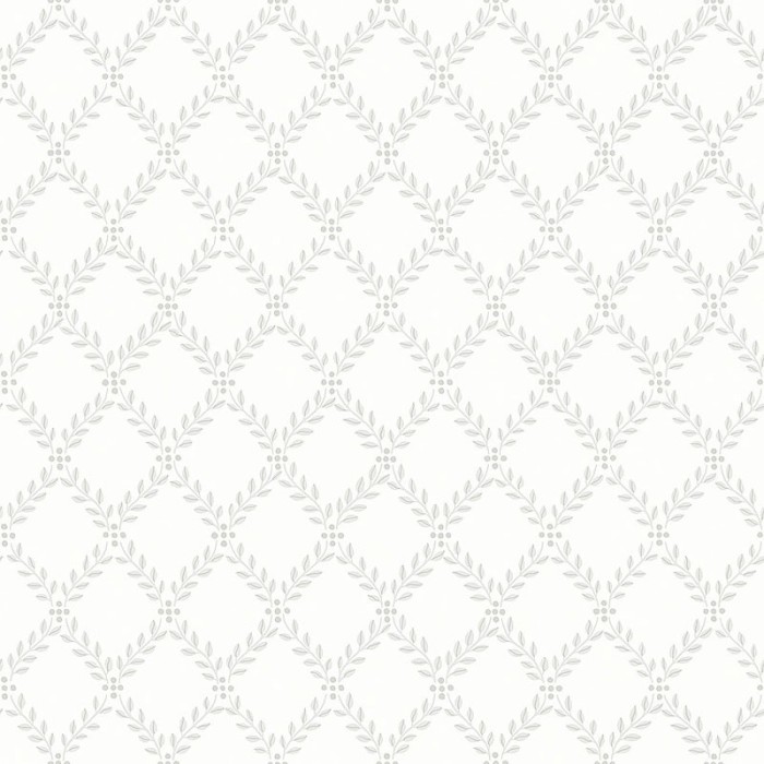 Borastapeter|Papel pintado enrejado floral gris|Papel Pintado