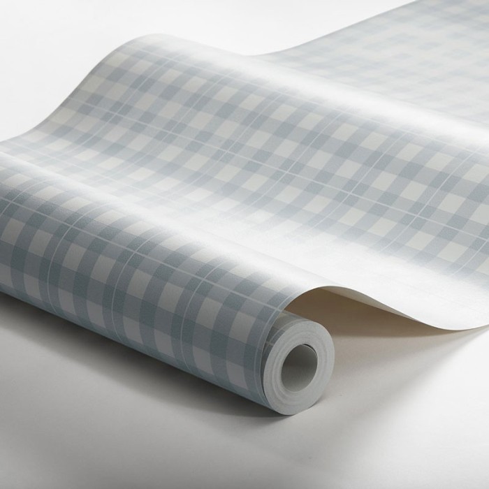 Borastapeter|Wallpaper blue cream vichy checks|Checkered