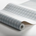 Borastapeter|Papier peint carreaux vichy bleu crème|Carreaux