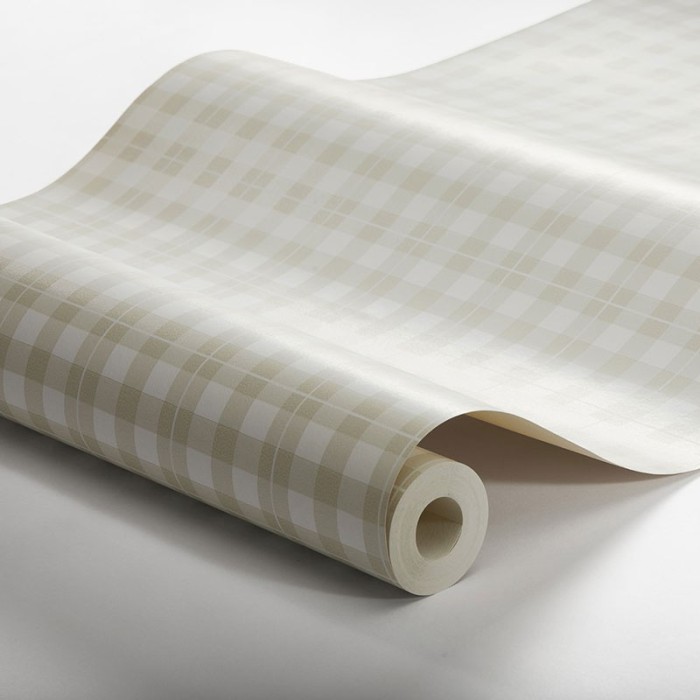 Borastapeter|Tapete beige weiß Vichy-Karo|Karos