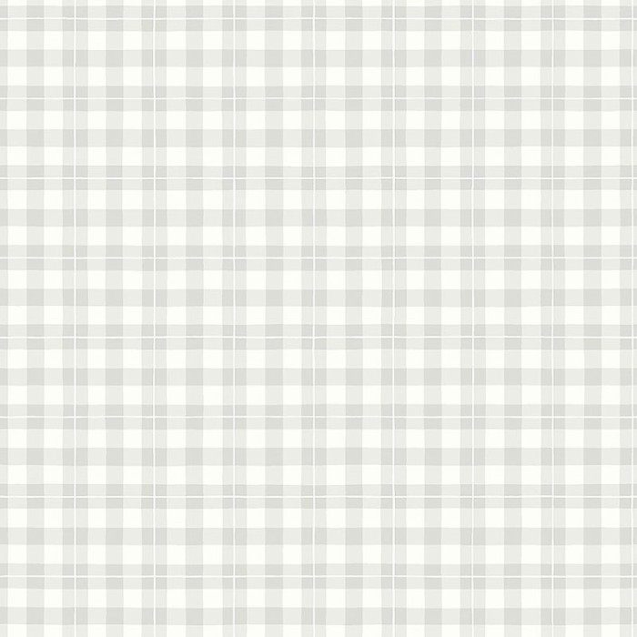 Borastapeter|Papel pintado cuadros vichy gris blanco|Cuadros