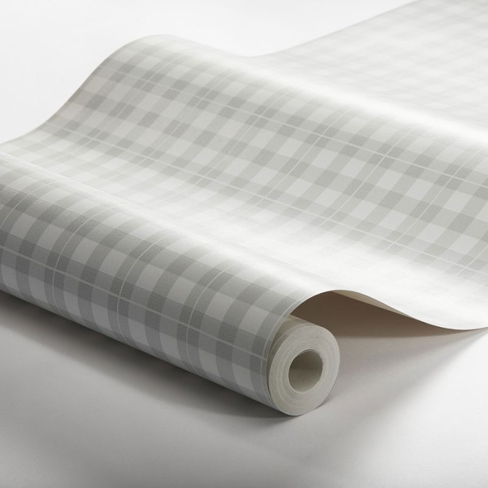 Borastapeter|Papier peint carreaux vichy gris blanc|Carreaux