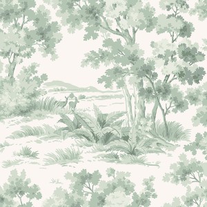 Casadeco|Figurative wallpaper with pastel tone people, vintage style|Figurative