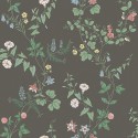 Borastapeter|Papier peint floral romantique petites fleurs noir|Papier Peint