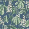 Borastapeter|Tapete dunkelgrau grün Kastanienblätter floral|Tapeten