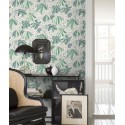 Borastapeter|Papier peint floral feuilles châtaignier gris clair|Papier Peint