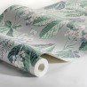 Borastapeter|Tapete hellgrau Kastanienblätter floral|Tapeten