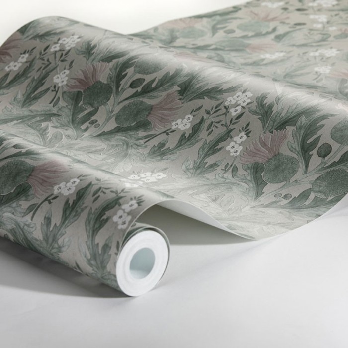 Borastapeter|Wallpaper green thistle leaves|Wallpaper