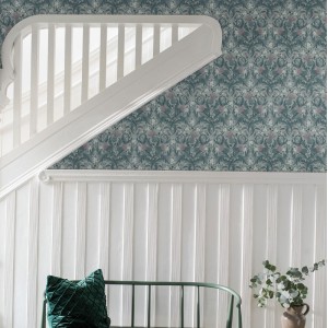 Architects Paper|English-style floral wallpaper with climbing pink plants|Wallpaper 2