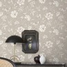 Borastapeter|Wallpaper brown beige large stem flowers|Wallpaper