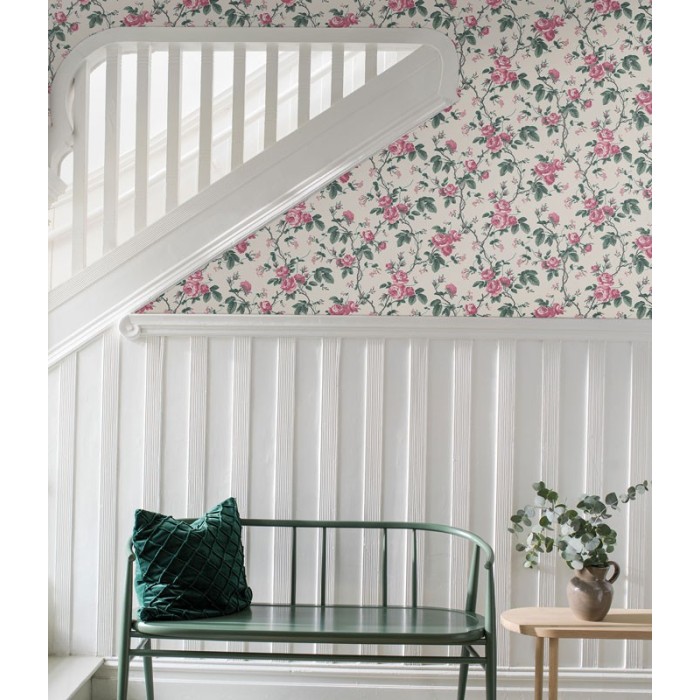 Papel pintado romántico rosas francesas - Borastapeter In Bloom 7210