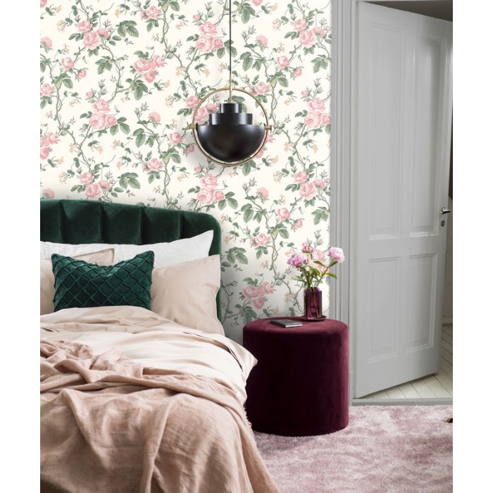 Borastapeter|Tapete romantisch Kletterrosen floral|Tapeten