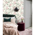 Borastapeter|Papel pintado floral enredadera rosas romántico|Papel Pintado