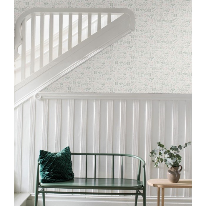 Borastapeter|Wallpaper white lilacs violets bluebells floral|Wallpaper