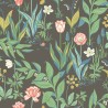 Borastapeter|Papier peint tulipes lys printemps noir|Papier Peint