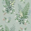 Borastapeter|Papier peint fleurs sauvages vert|Papier Peint
