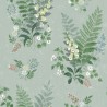 Borastapeter|Papier peint fleurs sauvages vert|Papier Peint