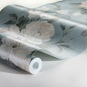 Borastapeter|Papier peint pivoines grandes fleurs blanches vert|Papier Peint