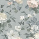 Borastapeter|Papel pintado flores grandes elegante gris suave|Papel Pintado