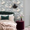 Borastapeter|Papel pintado flores grandes elegante gris suave|Papel Pintado