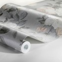 Borastapeter|Papel pintado flores grandes elegante gris suave|Papel Pintado