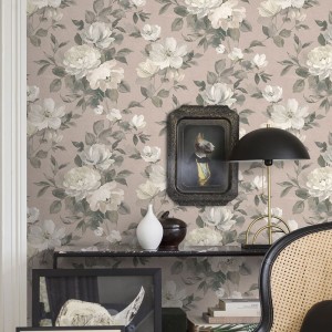 Rasch|Wallpaper ornamental blue floral print|Wallpaper 2
