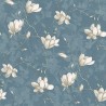 Borastapeter|Tapete blaue Schimmer weiße Magnolien|Tapeten