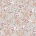 Borastapeter|Tapete metallische rosa Magnolien|Tapeten