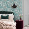 Borastapeter|Wallpaper metallic stylized flowers leaves|Wallpaper