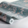 Borastapeter|Tapete metallisch stilisierte Blumen Blätter|Tapeten