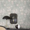 Borastapeter|Papier peint fleurs gris argent métallisé|Papier Peint