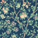 Borastapeter|Tapete blühender Apfelbaum blau floral|Tapeten