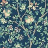 Borastapeter|Papier peint floral pommier en fleurs bleu|Papier Peint