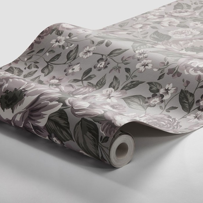 Borastapeter|Wallpaper elegant romantic pink grey floral|Wallpaper