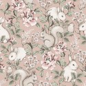 Borastapeter|Wallpaper kids guinea pigs flowers|Wallpaper