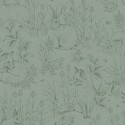 Borastapeter|Papier peint enfant nordique animaux flore|Papier Peint