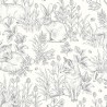 Borastapeter|Papier peint enfant nordique renards lapins forêt|Papier Peint