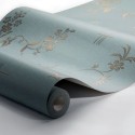 Borastapeter|Wallpaper Art Deco turquoise gold floral|Wallpaper