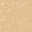 Borastapeter|Papier peint Art Déco floral jaune gris métallisé|Papier Peint