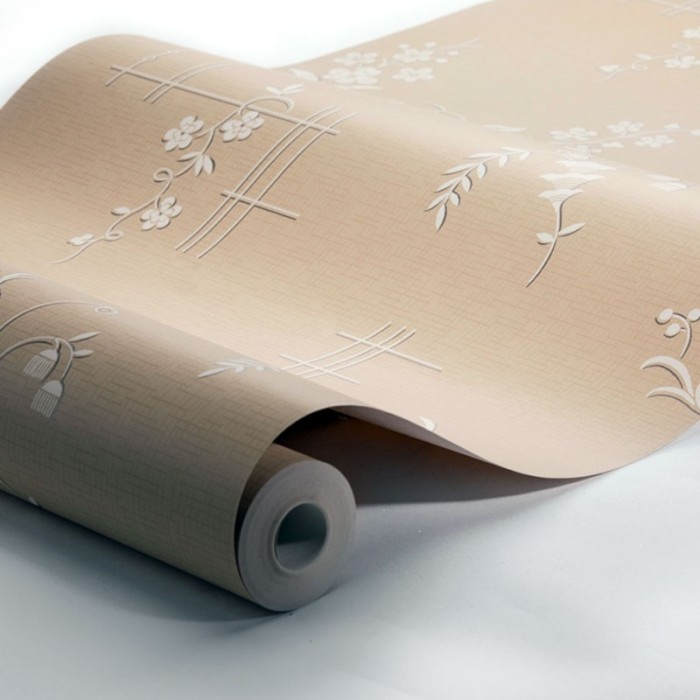 Borastapeter|Papier peint Art Déco floral jaune gris métallisé|Papier Peint