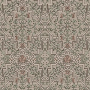 Papeldecor|Papier peint floral de style oriental avec des cerisiers japonais verts clairs|Papier Peint