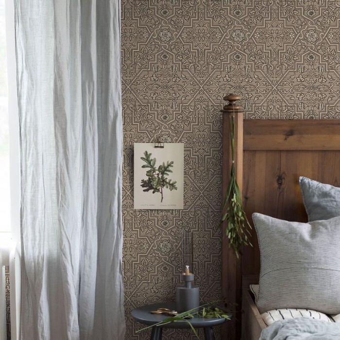 Borastapeter|Tapete klassisch skandinavisch braun gräulich|Tapeten