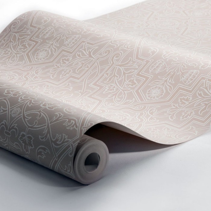 Papel pintado clásico nórdico marrón blanco - Borastapeter Anno 4503