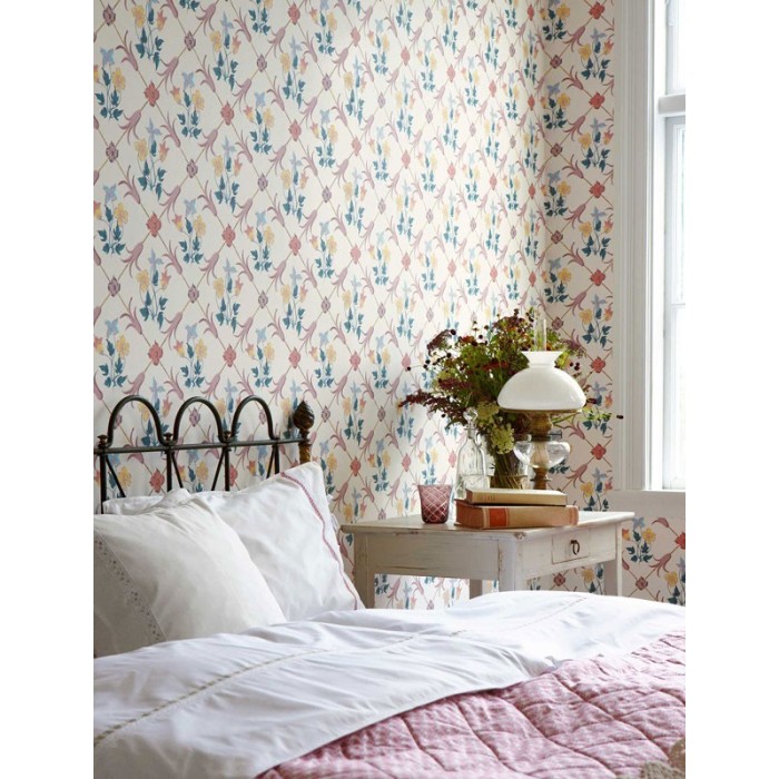 Borastapeter|Papier peint rococo fleurs peintes à la main|Papier Peint