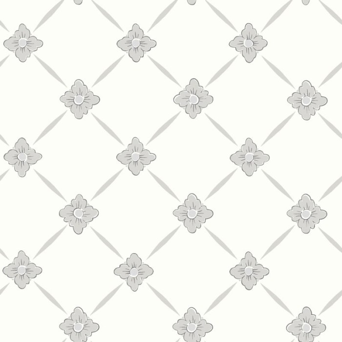 Borastapeter|Papier peint floral oblique blanc gris|Papier Peint