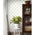 Borastapeter|Papier peint floral oblique blanc gris|Papier Peint